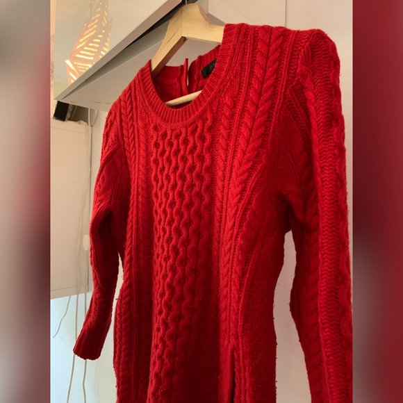 J. Crew Red Crewneck Knit Sweater - Picture 2 of 8